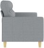 vidaXL 3-Sitzer-Sofa Braun 180 cm Stoff, Hellgrau, 198x80 cm Bild 4
