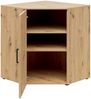 Carryhome 'MULTISTAURAUM' Eckkommode, Holznachbildung Eiche Artisan, 101 x 83 x 79 cm, Türanschlag wechselbar Bild 5