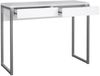 Dmora Schreibtisch Anavi, Mehrzweckschreibtisch, Bürotisch für PC, Eckschreibtisch, 101x40 h77 cm, Glänzendes Weiß Bild 4