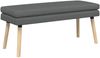 vidaXL Doppellagige Bank Dunkelgrau 110 x 40 x 47 cm Stoff 42038446 Bild 2