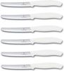 Victorinox | Tafelmesser Set | Swiss Classic Weiß | 6-teilig | optimaler Wellenschliff | spülmaschinengeeignet | ergonomische Griffe | langlebige Klingen für müheloses Schneiden sämtlicher Speisen Bild 2