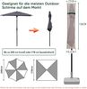 Sekey Ampelschirm / Sonnenschirm Schutzhülle mit Stab, Abdeckhauben für Gartenschirm mit Belüftungsöffnungen, Abdeckung für Kurbelschirm / Balkonschirm, 100% Polyester, wasserdicht, Khaki Bild 2