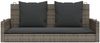 vidaXL Hängebank mit Kissen Grau 119x56x48 cm Poly Rattan 365631 Bild 4