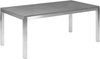 Essgruppe für 6 Personen GROSSETO Stein Granit Optik 180x90x76 cm Weiß Bild 5