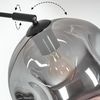 hofstein Stehlampe Stehlampe aus Metall/Glas in Schwarz/Rauch mit Marmorfuß, verstellbare Leuchte im Retro/Vintage-Design Ø 25 cm, Fußschalter, E27 Bild 3