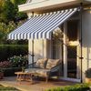 Klemmmarkise Stem 200x120x220-309 cm Dunkelblau / Weiß [pro. tec] Bild 5