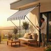 Klemmmarkise Stem 200x120x220-309 cm Dunkelblau / Weiß [pro. tec] Bild 3