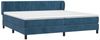 vidaXL Boxspringbett mit Matratze Dunkelblau 200x200 cm Samt 3131103 Bild 3