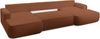 AX LIVING Ablia Sofa U-Form mit Schlaffunktion Ziegelrote 364 cm breit Bild 3