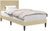 vidaXL Bettrahmen mit Kopfteil Hellgrün-Grau 90x190 cm Cordstoff 42027711 Bild 2