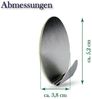 Bestlivings Wandhaken Wandhaken Edelstahl, selbstklebend, 4er, Badezimmer, Türen, Duschen, Badewannen, Vorhänge, Küche, (16-St), Silber aus Edelstahl, Rostfrei Aufhänger Bilderhaken ohne Bohren Bild 3