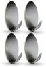 Bestlivings Wandhaken Wandhaken Edelstahl, selbstklebend, 4er, Badezimmer, Türen, Duschen, Badewannen, Vorhänge, Küche, (16-St), Silber aus Edelstahl, Rostfrei Aufhänger Bilderhaken ohne Bohren Bild 4