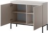 Selsey 'Bemmi' Sideboard 2-türig, beige mit schwarzem Gestell, ca. 77 x 100 x 35 cm Bild 3