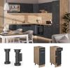 Küchenunterschrank R-Line Schwarz Beton 30 cm AP Anthrazit Vicco Bild 2