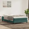 vidaXL Boxspringbett ohne Matratze Dunkelgrün 120x210 cm Samt 3315822 Bild 4