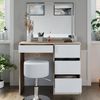 Schminktisch Sherry Sonoma 90 cm mit LED-Spiegel und Hocker Vicco Bild 5