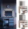 Schminktisch Sherry Sonoma 90 cm mit LED-Spiegel und Hocker Vicco Bild 2