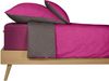 Schiesser Boxspringbett Spannbettlaken Flexi aus 95% gekämmter Baumwolle und 5% Elasthan für maximale Flexibilität, Made IN Green, Farbe:Beere, Größe:150x200 cm Bild 3