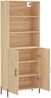 vidaXL Highboard Sonoma-Eiche 69,5x34x180 cm Holzwerkstoff 3189264 Bild 4