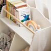 SoBuy KMB100-K-W Kinderregal, MDF, Melamin, Weiß, 61 x 71 x 35 cm Bild 4