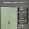 skølm 'Atria' Kleiderschrank mit 3 Schubladen, Metall, 170x45x80 cm, grün, Garderobe mit 4 Fächern und 2 Kleiderstangen Bild 4
