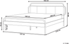 Bett mit Lattenrost BOUSSICOURT 160 x 200 cm Rattan Dunkler Holzfarbton Bild 2