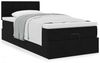 vidaXL Ottoman-Bett mit Matratze Schwarz 100x200 cm Samt 3311899 Bild 4