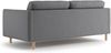 Micadoni Sofa Eden 3-Sitzer Samt Grau Bild 3