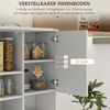 Küchenschrank 89 x 39,5 x 168 cm, weiß, mit 3 Schubladen, Regalen und verstellbaren Einlegeböden Bild 3