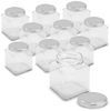 itenga Marmeladenglas itenga Set 10 Marmeladengläser QUADRATISCH mit silbernem Deckel 212ml Bild 2