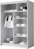 Kleiderschrank mit Goldverzierung Laraso IV mit zwei Schwebetüren (Farbe: Schwarz) Bild 3