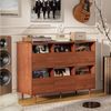 BROTTAR Sideboard Plattenspielerschrank mit Schallplattenregal (1 St), Vinyl Aufbewahrung für 7/10/12 Zoll LPs mit Schubladen Bild 2