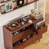 BROTTAR Sideboard Plattenspielerschrank mit Schallplattenregal (1 St), Vinyl Aufbewahrung für 7/10/12 Zoll LPs mit Schubladen Bild 3