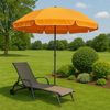 TrendLine Sonnenschirm orange Ø 180 cm UV-Schutz: 60+ Sonnenschutz Strandschirm Bild 3