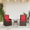vidaXL Liegende Gartenstühle 2 Stk. Braun Poly Rattan 368658 Bild 3