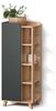 Livinity® Midischrank Marano, Anthrazit/Sonoma, 50 x 128 cm mit Tür und offenen Fächern (1-St) Bild 4