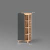 Livinity® Midischrank Marano, Anthrazit/Sonoma, 50 x 128 cm mit Tür und offenen Fächern (1-St) Bild 2
