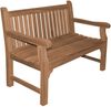 Parkbank Piceno XXL Teak Massivholz extra stark - Breite: 120 cm Bild 5