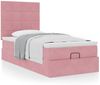 vidaXL Ottoman-Bett mit Matratzen Rosa 90x200 cm Samt 3313450 Bild 4