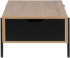 Couchtisch heller Holzfarbton / schwarz rechteckig BLACKPOOL Bild 5