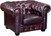 Chesterfield Ledersessel BRENTON - Büffelleder - Rotbraun Bild 5