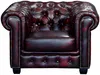 Chesterfield Ledersessel BRENTON - Büffelleder - Rotbraun Bild 4