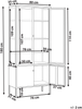 Vitrine mit Glastüren OXTED Metall 80 cm Goldbraun Bild 2