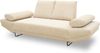 DOMO. collection Sofa 700 001, 2-Sitzer mit Federkernpolsterung und Schlaffunktion, verstellbare Armlehnen, 2er Couch, Polstergarnitur, 210 x 97 x 95 cm (BxTxH), creme Bild 3