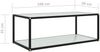 vidaXL Couchtisch Weiß 100x50x35 cm Hartglas 322899 Bild 5