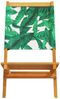 vidaXL Gartenstühle 4 Stk. Klappbar Grün Stoff und Massivholz 3214649 Bild 5