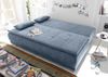 Bega Schlafsofa LUIGI Dauerschläfer Stoff denim blau Federkern inkl. Topper Bild 3