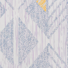Teppich grau-gelb 140x200 cm geometrisches Muster Kurzflor KARGI Bild 5