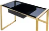 Vente-unique - SALI Büromöbel MetallGlas Schwarz - B 60 cm x H 76 cm x L 120 cm Bild 5
