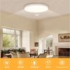 JDONG LED Deckenleuchte Flach Dimmbar mit Fernbedienung 40/50/60cm Schwarz/Weiß Deckenlampe, Ultra Dünn 2.5cm Wohnzimmerlampe decke,3000K-6500K, für Schlafzimme Wohnzimmer Kinderzimmer Bild 2